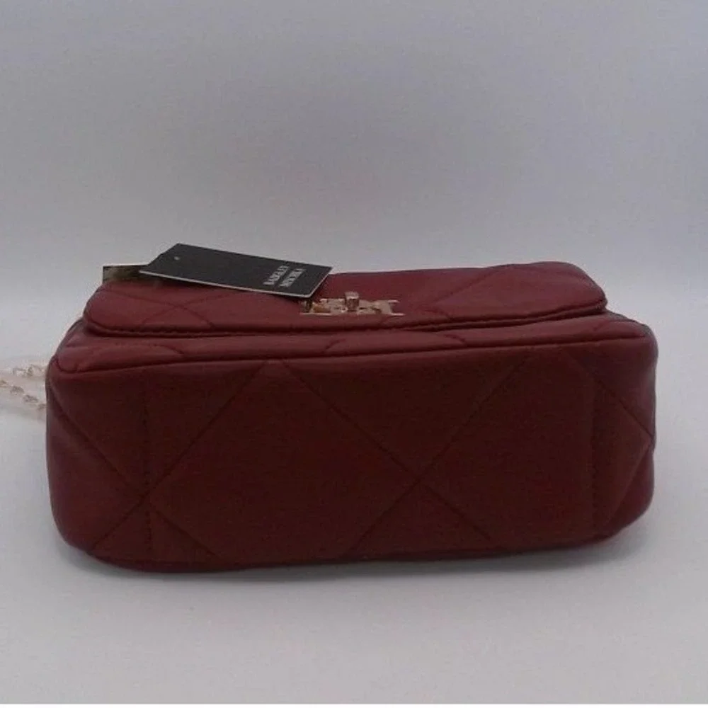 Badgley Mishchka Small Chain Crossbody Bag with Big Diamond Quilting, BRAND NEW
